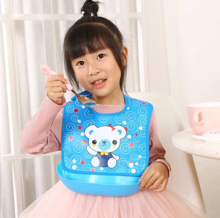 Food Catcher Bib – Blue Bear