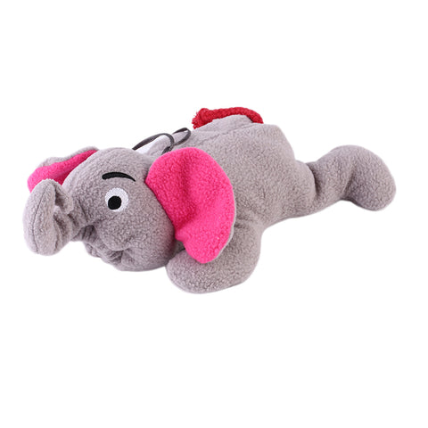 Elephant Character Plush Feeder Cover Gray