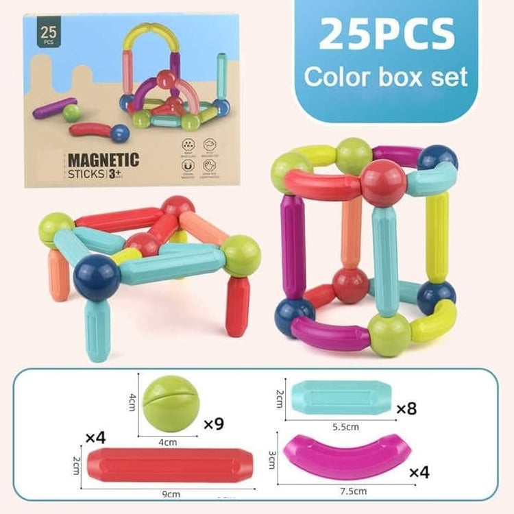 Magnetic Building Blocks Set 25-PCS