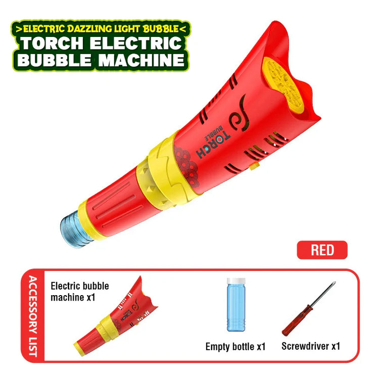 Electric Torch Bubble Machine