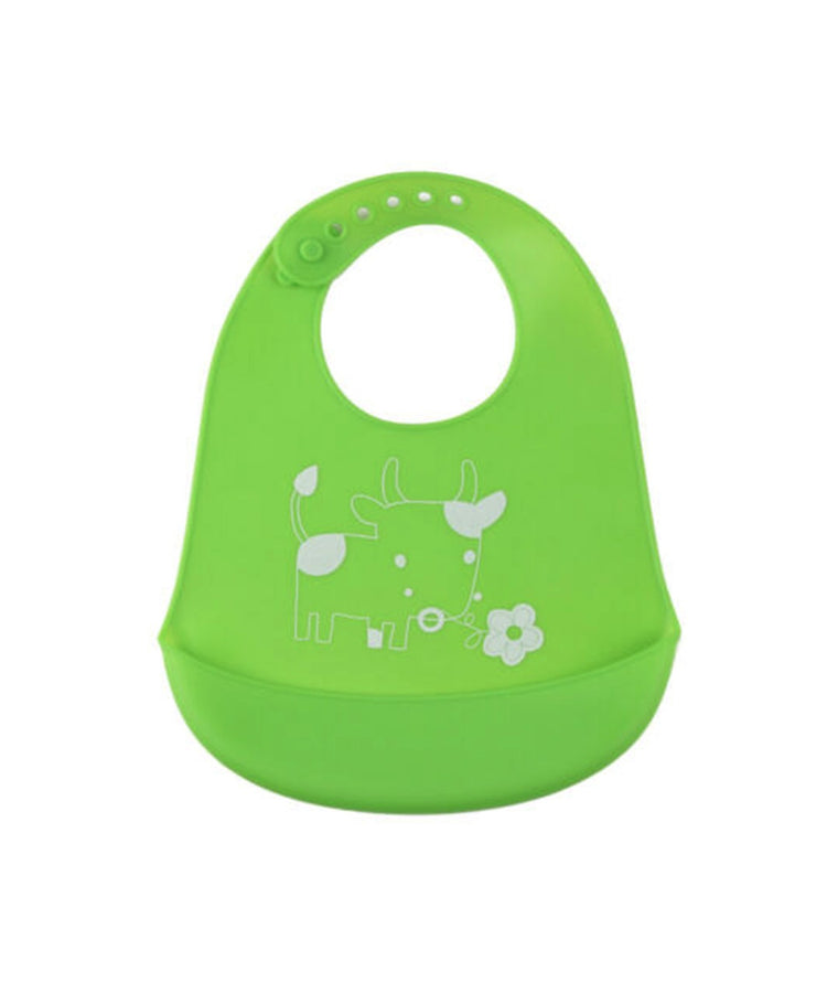 Animal Print Silicone Baby Feeding Bib