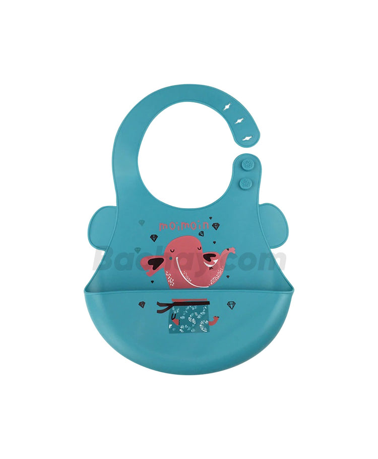 Baby Silicone Food Catcher Bib