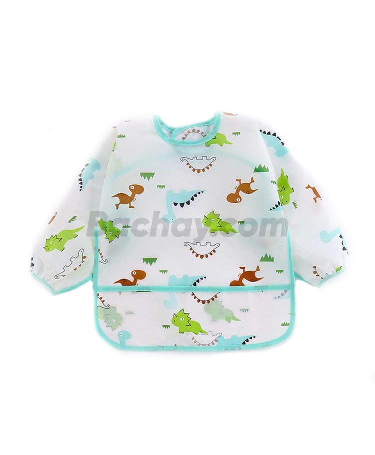 Little Moon Cute Animals Full Sleeve Feeding Bib