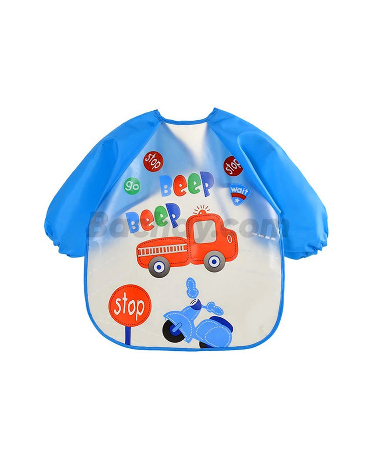 Little Moon Cute Animals Full Sleeve Feeding Bib