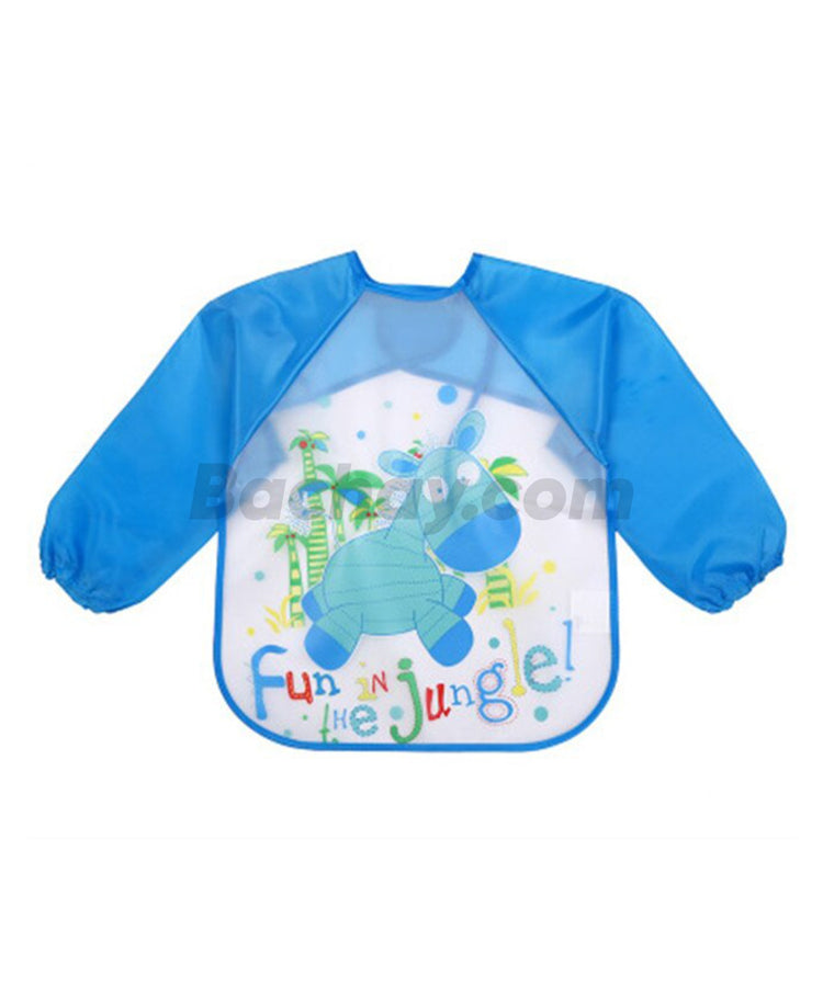 Little Moon Cute Animals Full Sleeve Feeding Bib