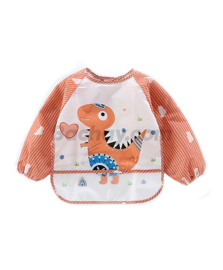 Little Moon Cute Animals Full Sleeve Feeding Bib