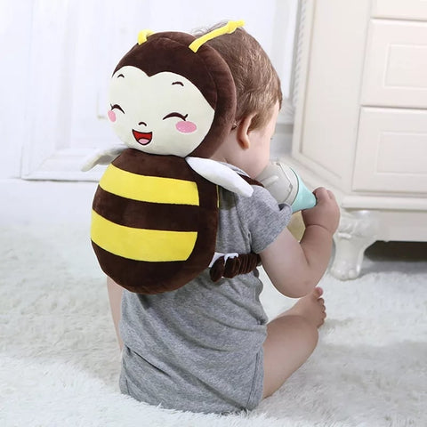 Baby Bee Character Head Support Pillow – Brown