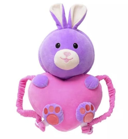 Baby Bunny Character Head Support Pillow – Pink & Purple
