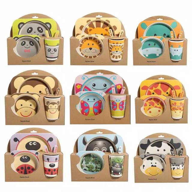 Bamboo Fibre Kids Set – 5 Pcs