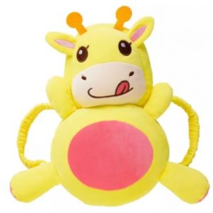 Baby Cow Character Head Support Pillow – Yellow