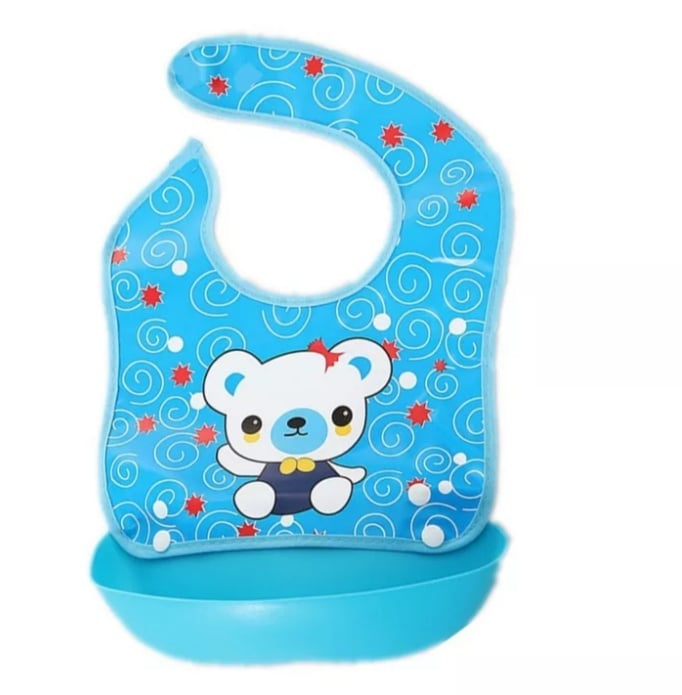 Food Catcher Bib – Blue Bear