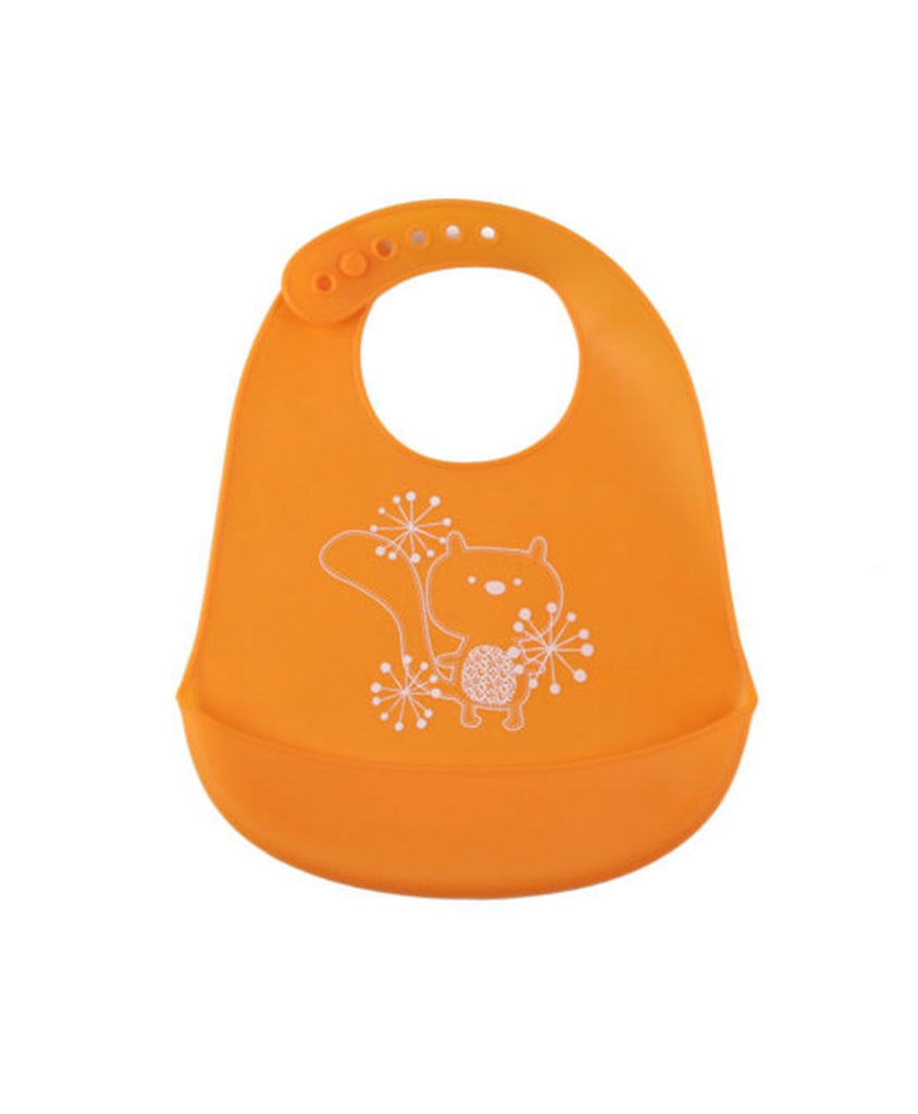 Animal Print Silicone Baby Feeding Bib