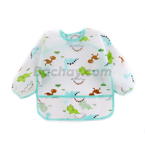 Little Moon Cute Animals Full Sleeve Feeding Bib