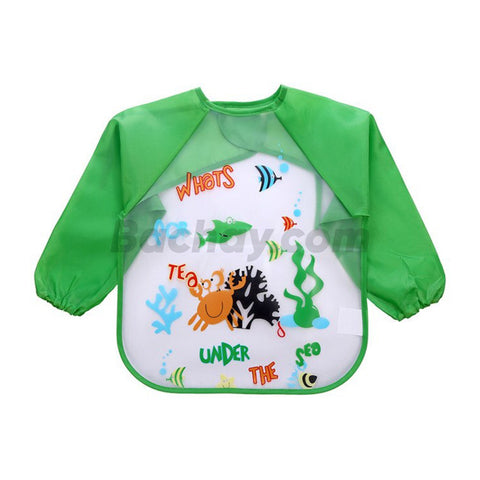 Little Moon Cute Animals Full Sleeve Feeding Bib