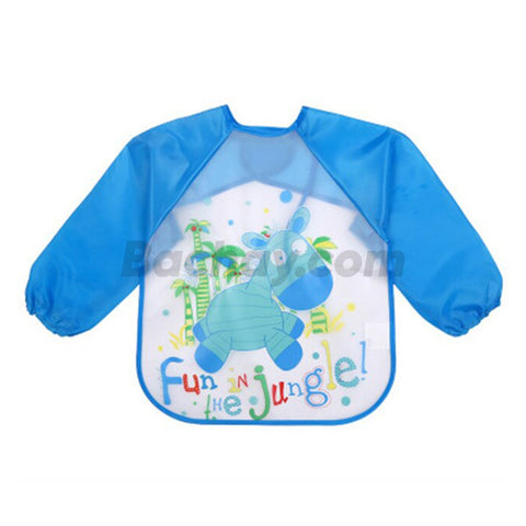 Little Moon Cute Animals Full Sleeve Feeding Bib