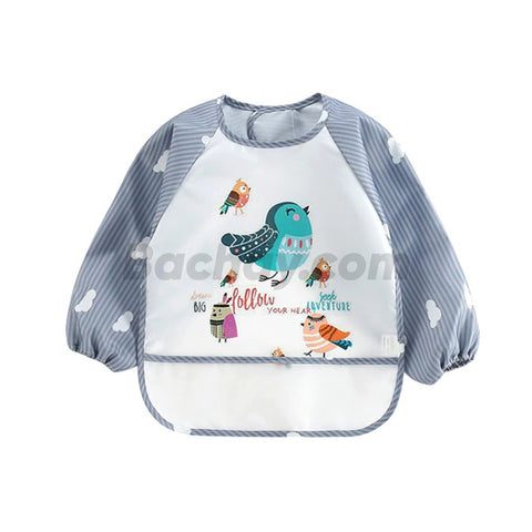 Little Moon Cute Animals Full Sleeve Feeding Bib