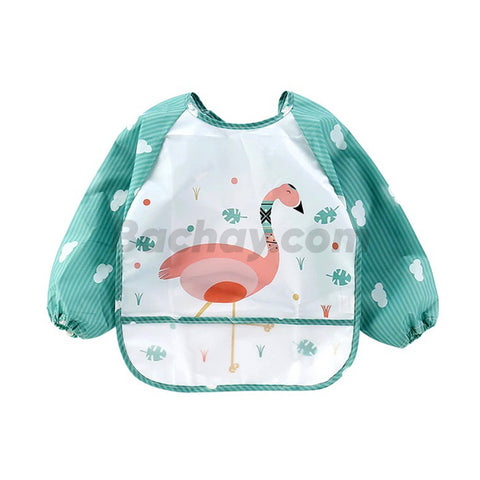 Little Moon Cute Animals Full Sleeve Feeding Bib