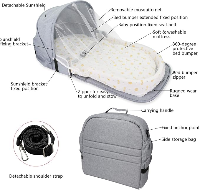4 in 1 Portable Bassinet